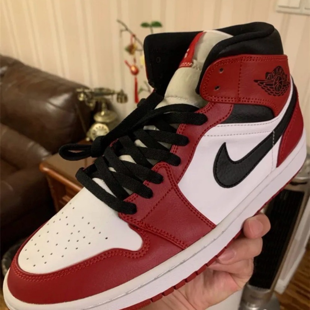 Jordan Men's Red, White, and Black Athletic Shoes